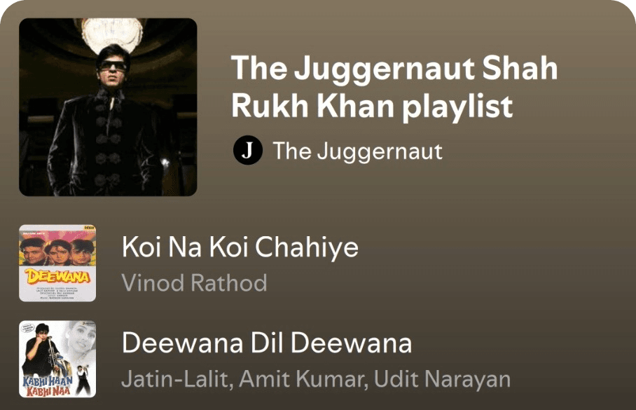 The Juggernaut's Spotify Playlist