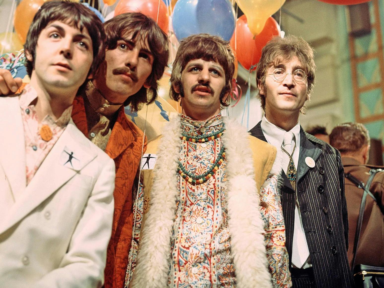 The Beatles in the late 1960s wearing Paisley, shortly after their India trip. (Shutterstock)