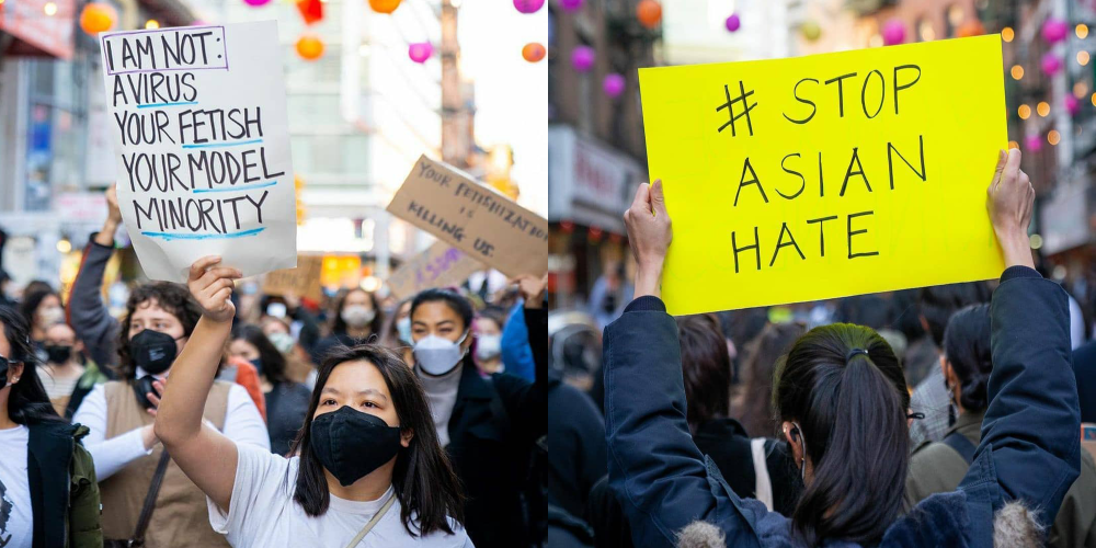 Rally against Asian hate in New York City on March 21, 2021 (Photos via Gold House and Instagram @imagesbysam)