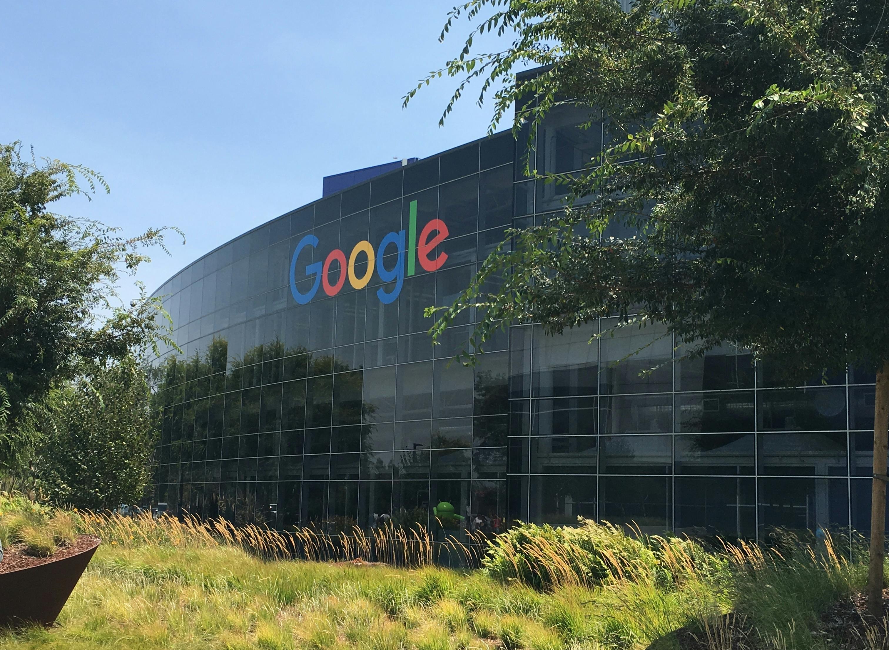 Google headquarters in Mountain View, CA (Wikimedia Commons)