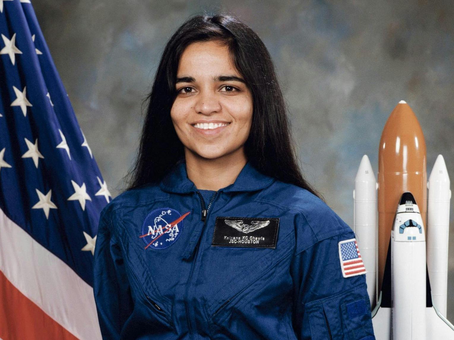 Astronaut Kalpana Chawla, mission specialist (January 1, 1995; Johnson Space Center, TX; NASA)