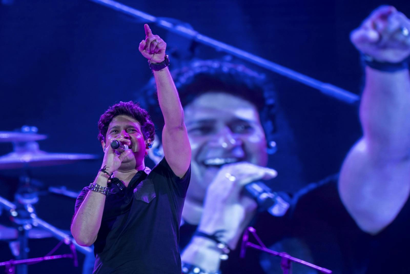 KK performs at the 2018 Kalaghoda festival in Mumbai, India. (Photo by Pratik Chorge/Hindustan Times via Getty Images)