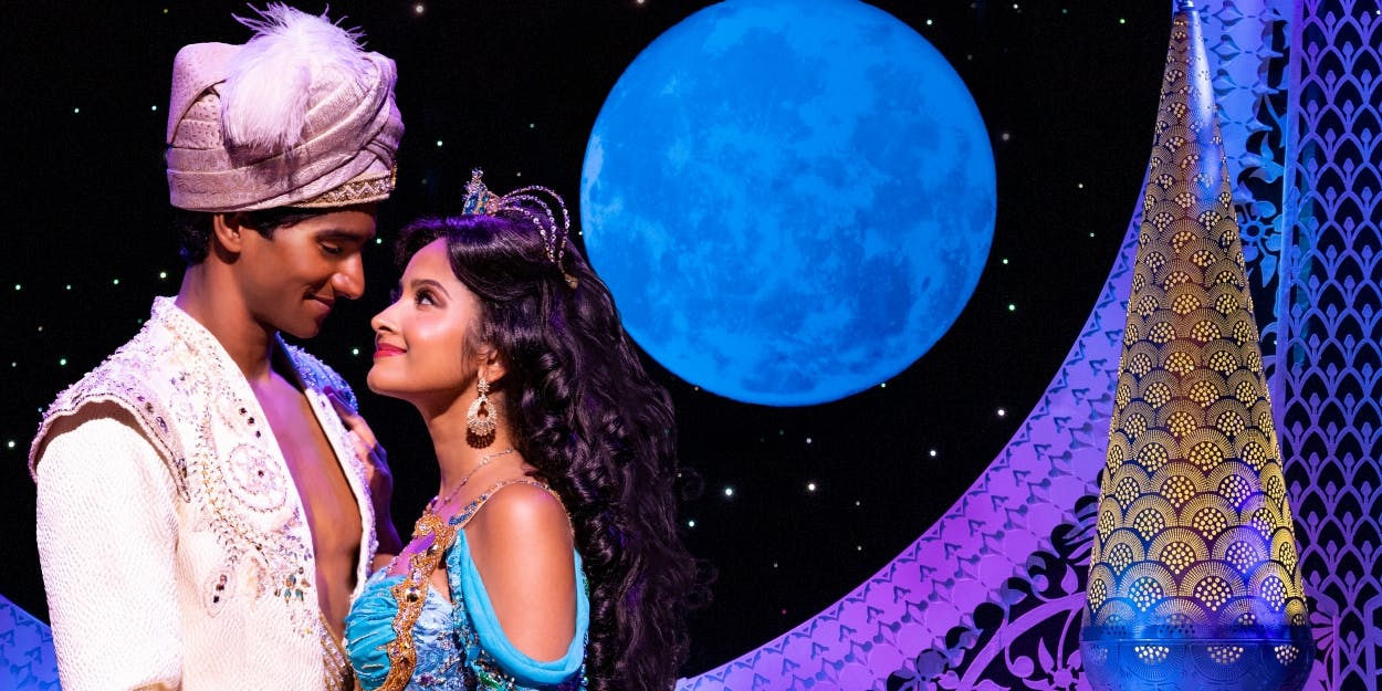 Michael Maliakel and Shoba Narayan in "Aladdin" on Broadway