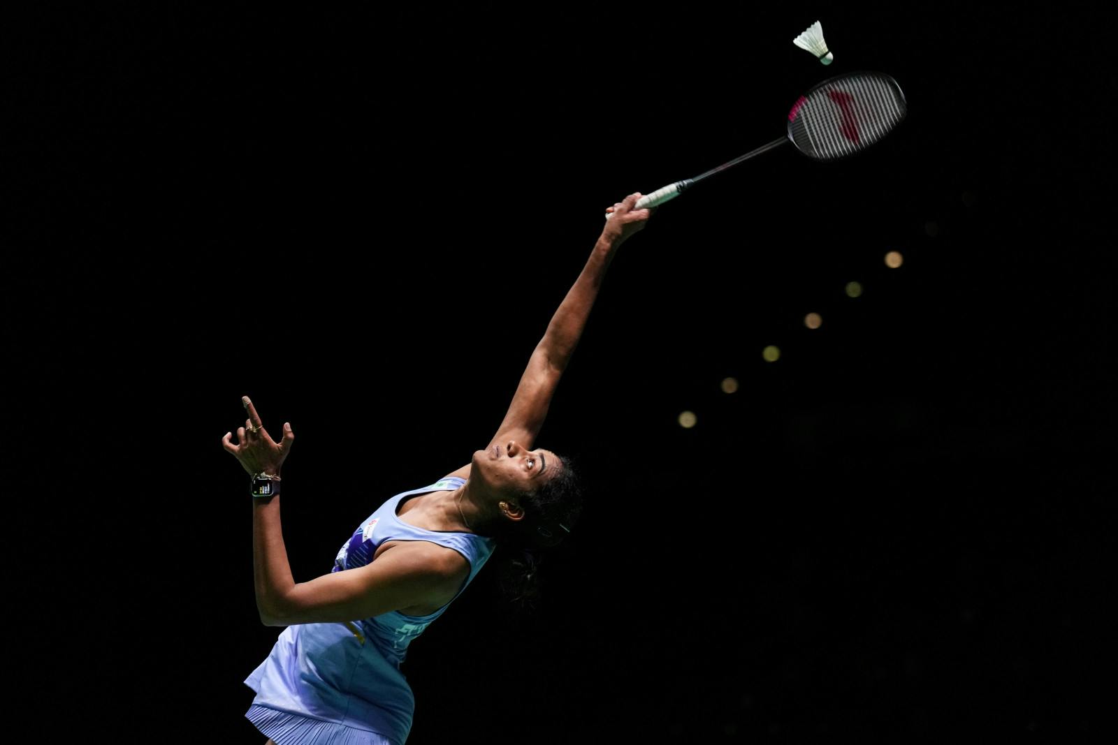 Pusarla V. Sindhu competes in the Women's Single first round match in the Yonex All England Badminton Championships (Shi Tang/Getty Images)