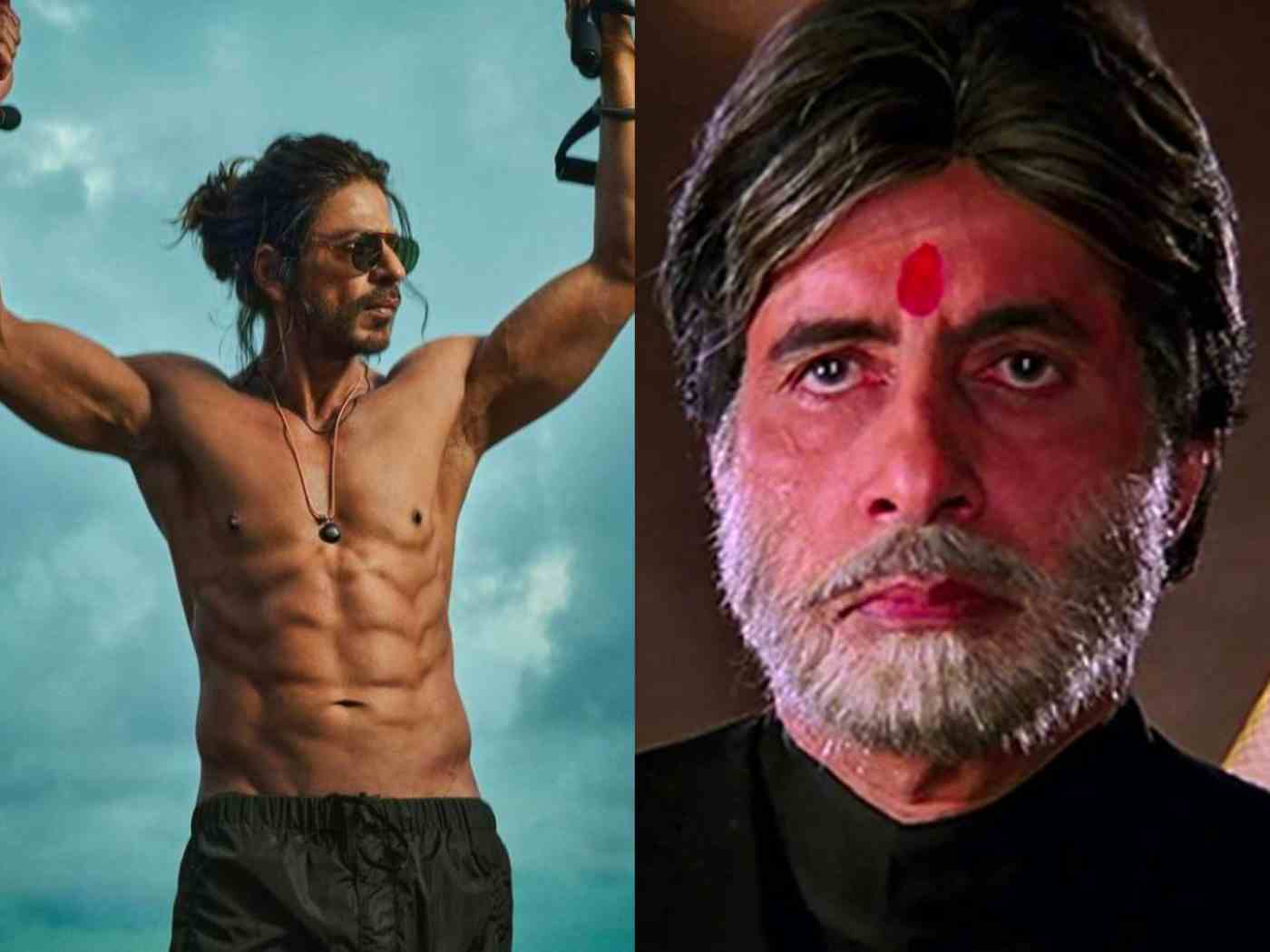 Shah Rukh Khan in 'Pathaan' and Amitabh Bachchan in 'Mohabbatein' were the same age, 57 (The Juggernaut)
