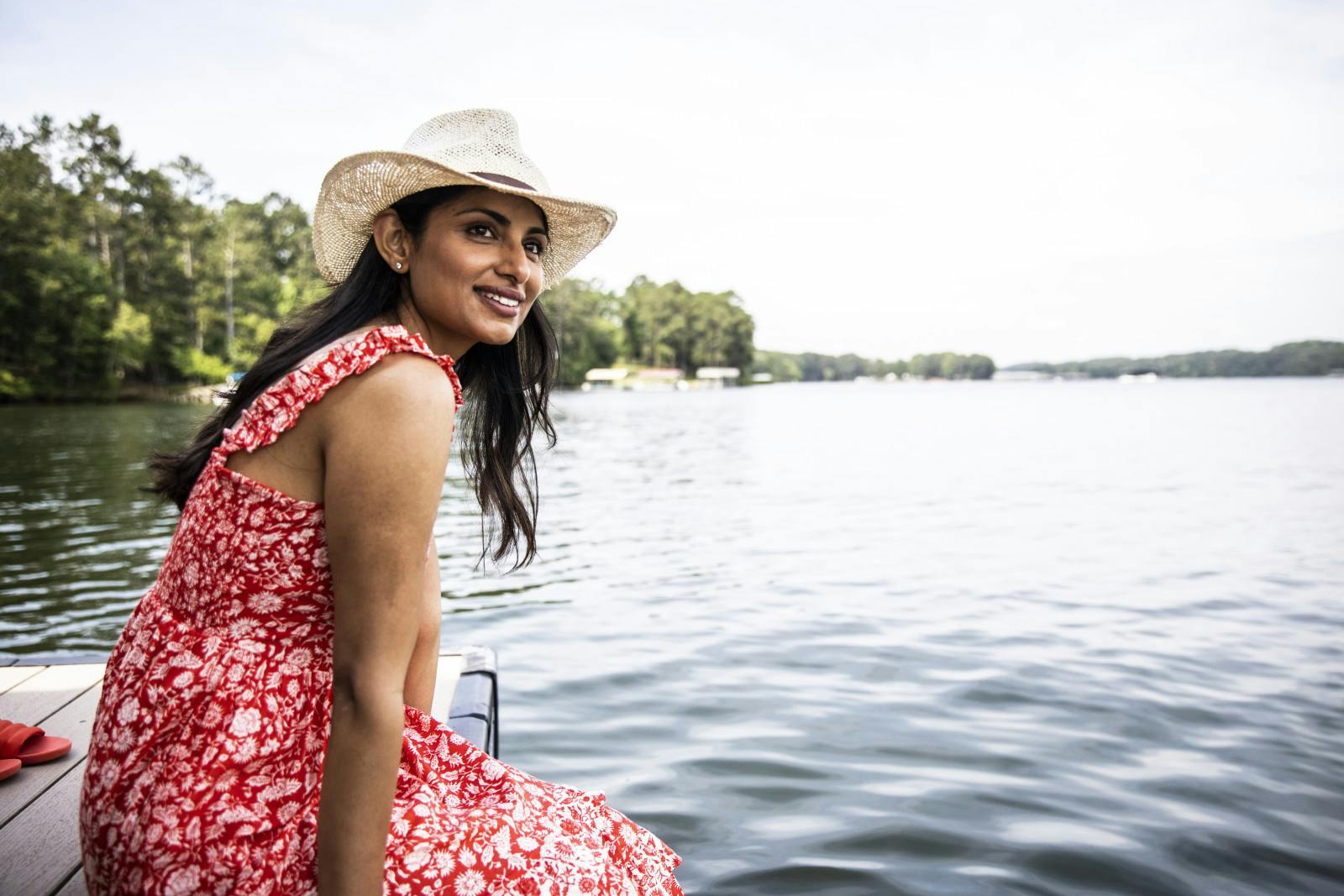 A South Asian woman on a dock (Getty Images)