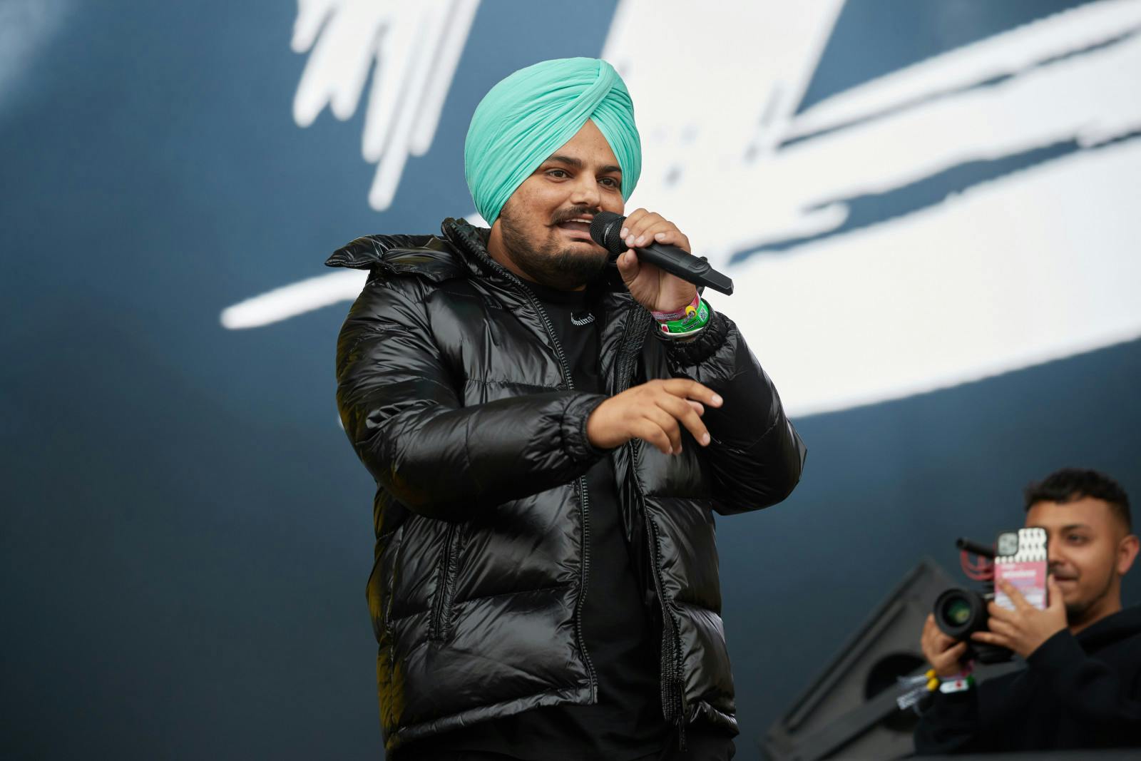 Sidhu Moose Wala performs during day 3 of Wireless Festival 2021 at Crystal Palace on September 12, 2021 in London, England. (Burak Cingi/Redferns/Getty)
