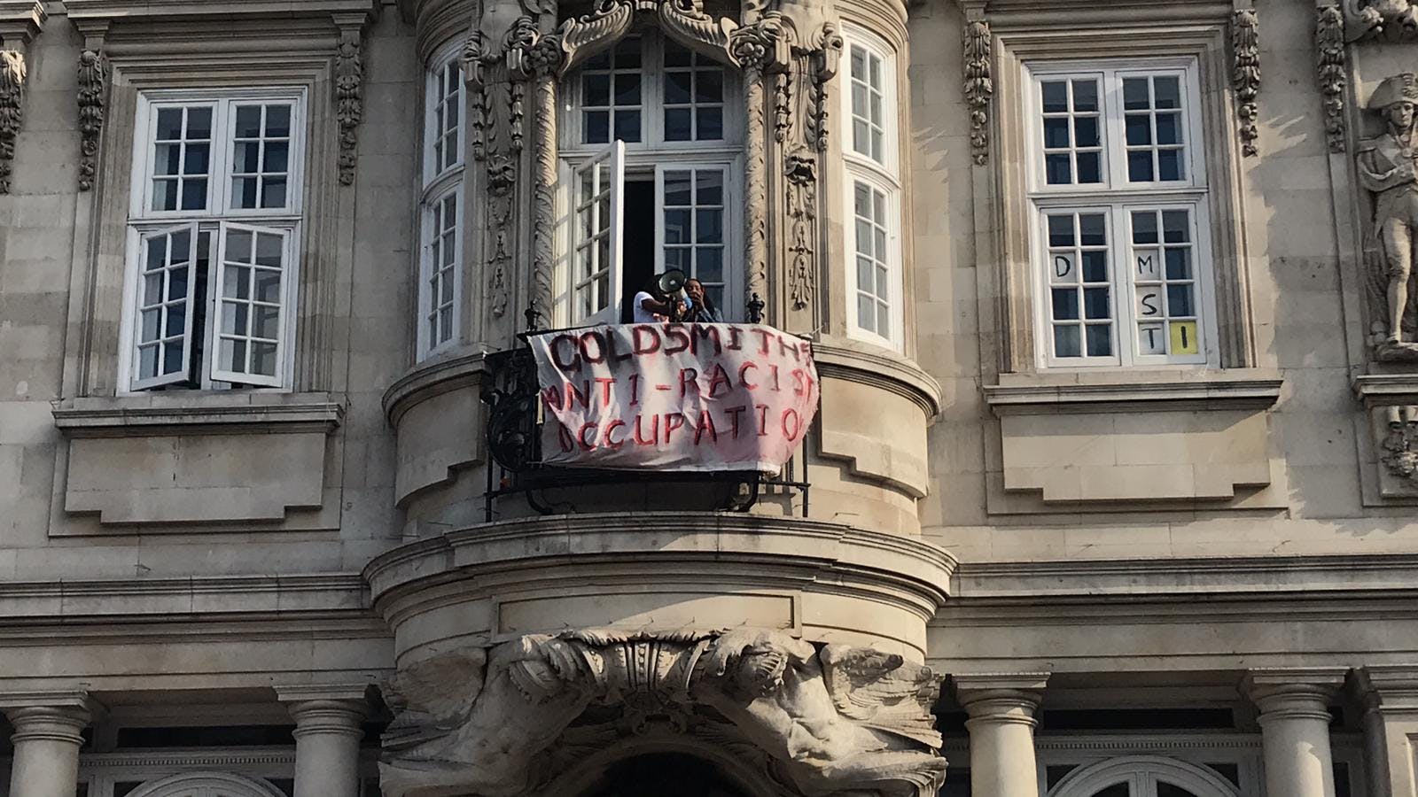 A Student Protest in London Rallies On