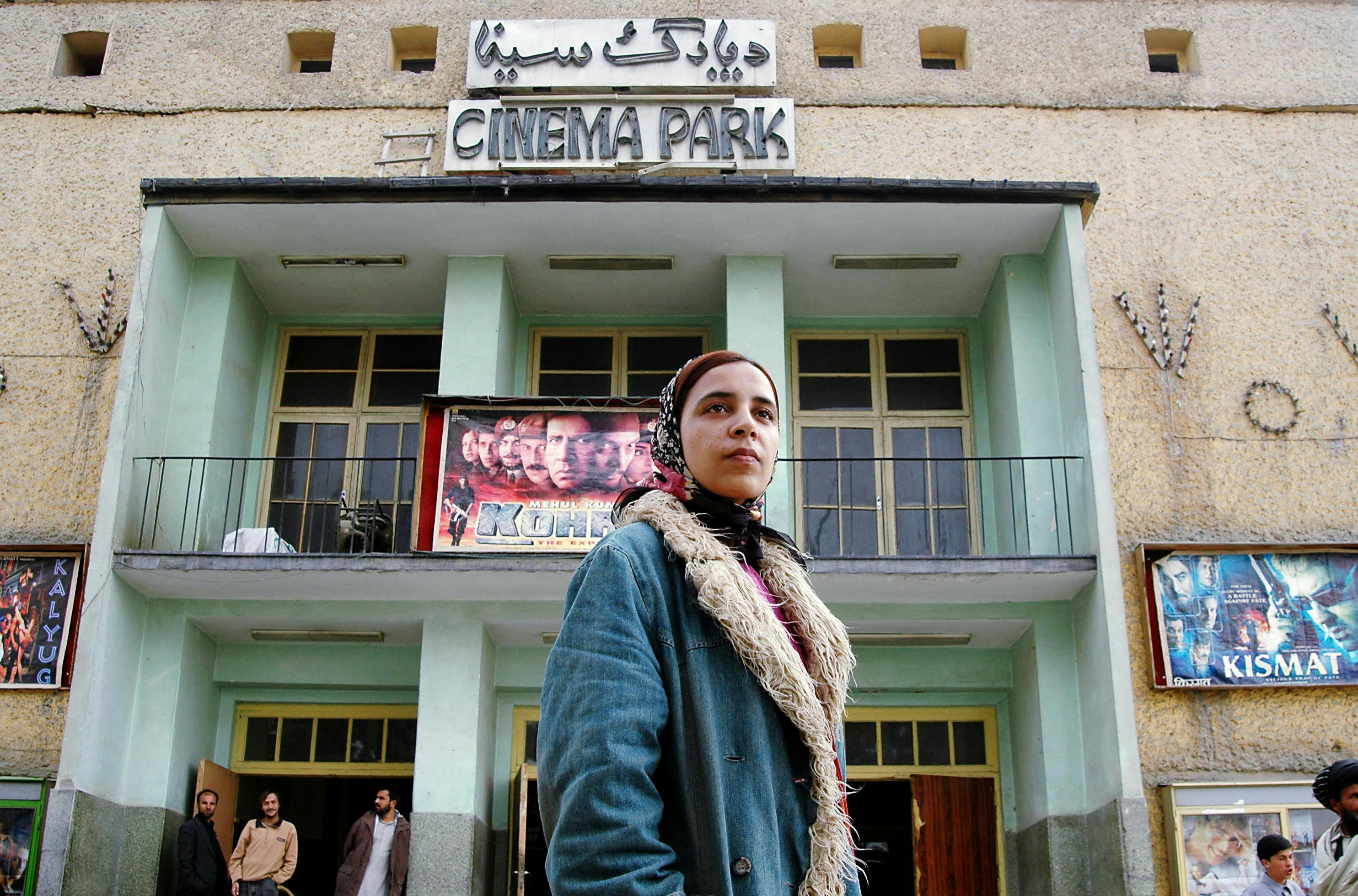 Afghan filmmaker Roya Sadaat at Cinema Park, 2006 (Annette Kjaer)