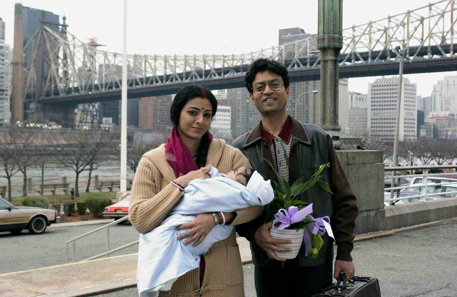 Tabu and Irrfan Khan with baby Gogol in The Namesake (2006)