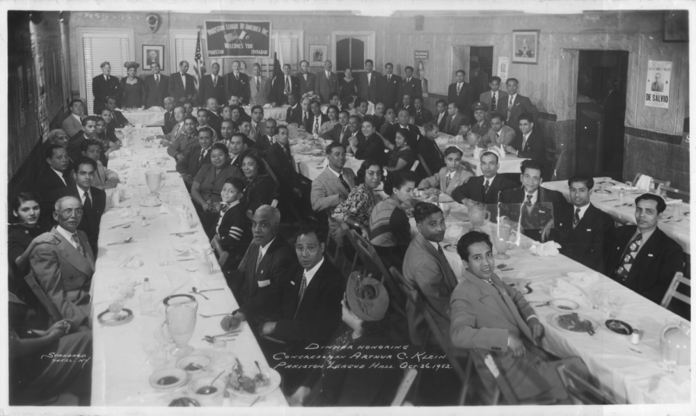 A 1952 banquet of The Pakistan League of America, an organization whose membership consisted predominantly of former seamen from East Bengal (via Bengali Harlem, a project by Vivek Bald and Alaudin Ullah)
