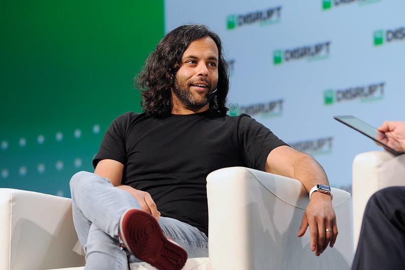Robinhood Co-Founder and Co-CEO Baiju Bhatt speaks at TechCrunch Disrupt SF 2018 (Photo by Steve Jennings/Getty Images for TechCrunch)