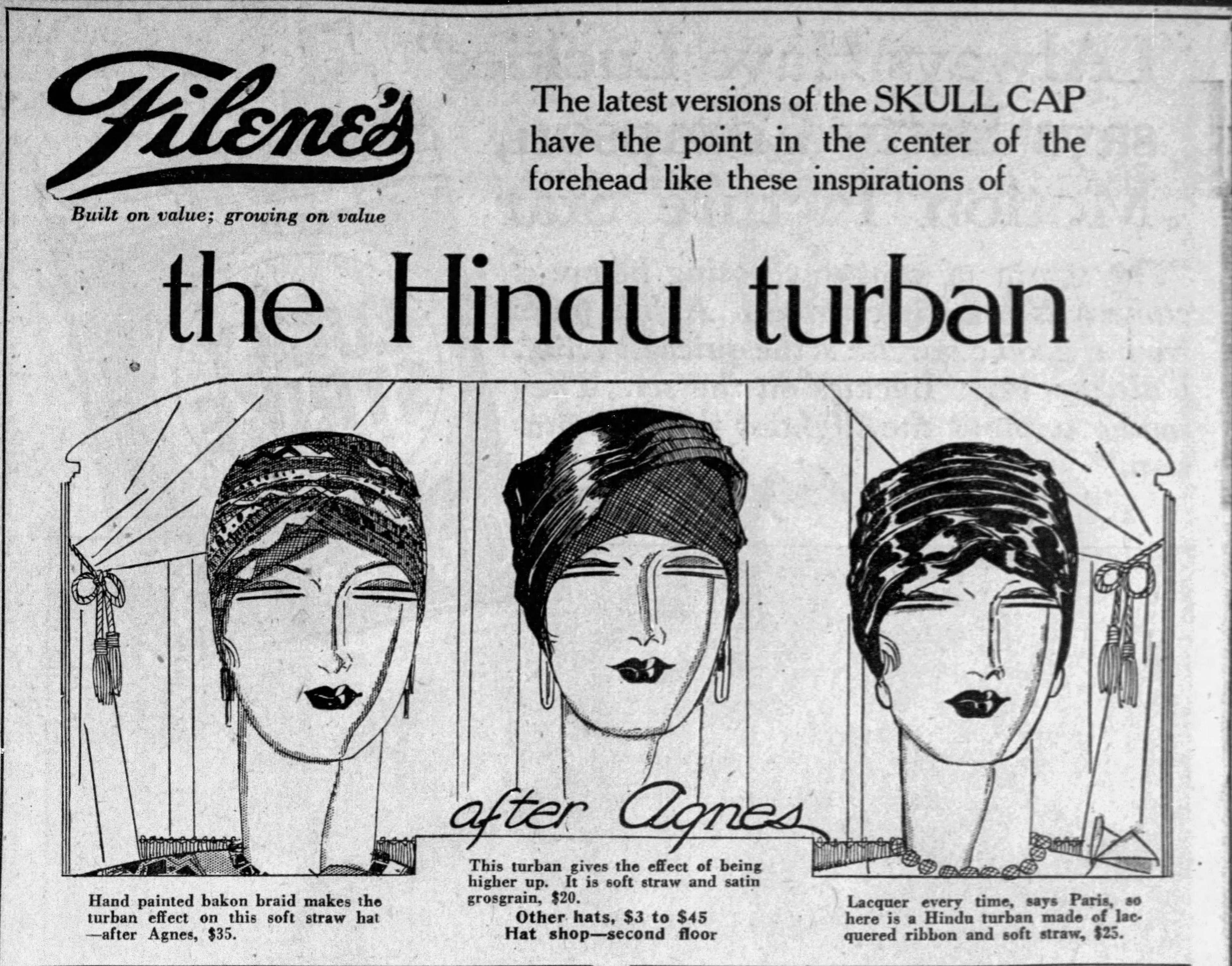 Turban ad in The Boston Globe