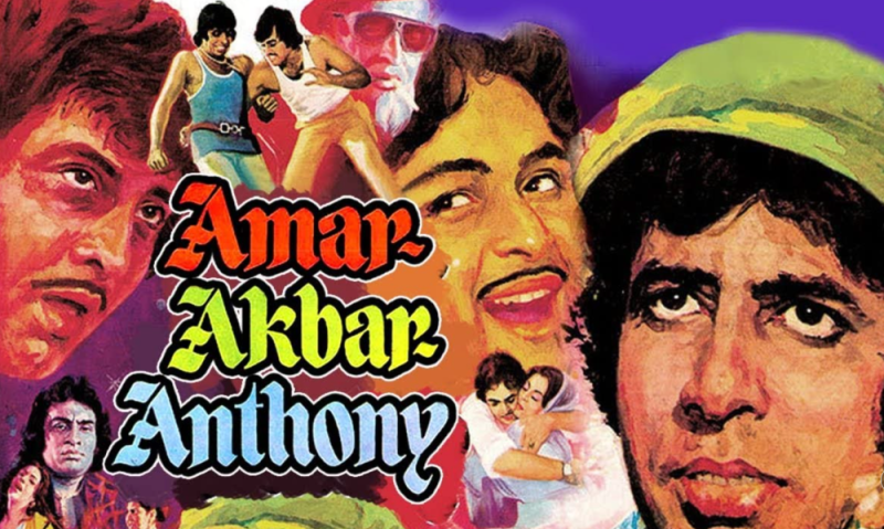 Poster of Bollywood film Amar, Akbar, Anthony (1977)